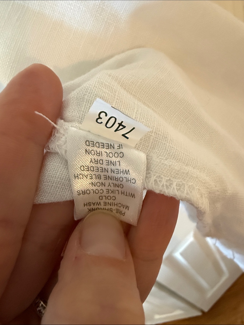 Lulu B White Linen Jean Jacket - XL - Picture 7 of 9